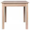 COBURG Table a manger extensible de 4 a 6 personne classique décor chene - L 80-120 x l 80 cm