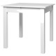 COBURG Table a manger extensible de 4 a 6 personne classique blanc - L 80-120 x l 80 cm