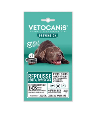 VETOCANIS Collier Antiparasitaire Grand Chien