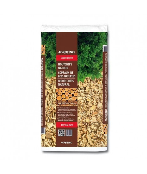 AGROFINO TAGBOISNAT50 Paillis de bois nature - 10/40 50 L