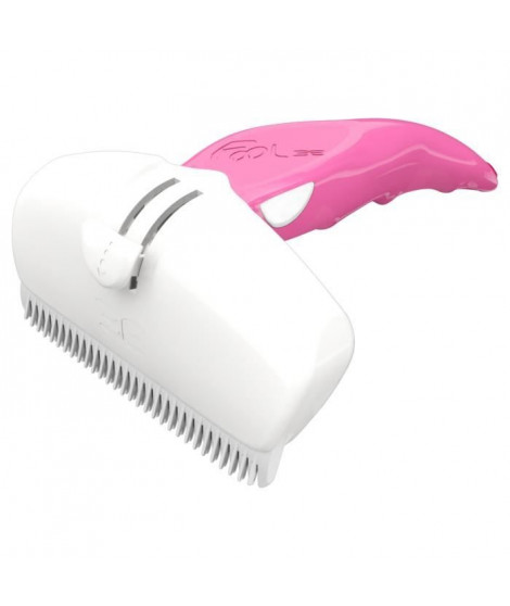 FoOLEE Brosse Easee Small - Taille L - Rose - Pour chien