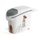 CURVER Conteneur a croquettes empilable 6 Kg Love pets - Blanc - Pour chien