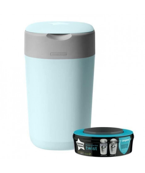 Tommee Tippee - Poubelle a couches Twist & Click - Bleu