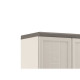 KETER Armoire haute JOLLY - Blanc et Gris - 68 x 39 x 166 cm