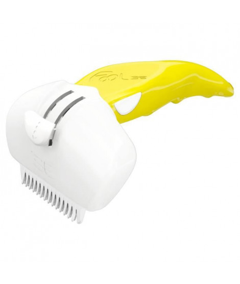 FoOLEE Brosse Easee - Taille S - Jaune - Pour chat