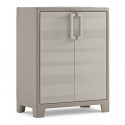 KETER Armoire basse GULLIVER - Beige Sable - 80 x 44 x 100 cm