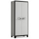 KETER Armoire Haute TITAN - Noir et Gris - 80 x 44 x 182 cm