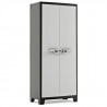 KETER Armoire Haute TITAN - Noir et Gris - 80 x 44 x 182 cm