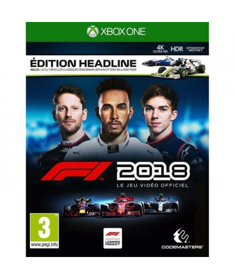 F1 2018 Headline Edition Jeu Xbox One