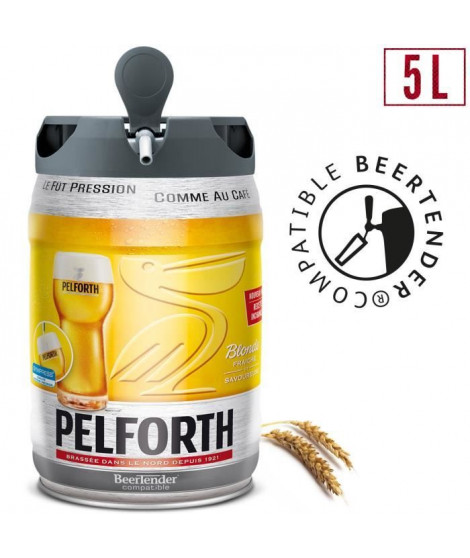 PELFORTH Fût de biere Blonde - Compatible Beertender - 5 L