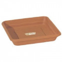 PLASTIKEN Plateau carré Ø 38 cm - Terracotta