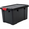 IRIS OHYAMA Lot de 3 boîtes de rangement avec fermeture clic - Power Box - SK-450 - Plastique - Noir - 50 L - 59 x 38, 5 x 31…