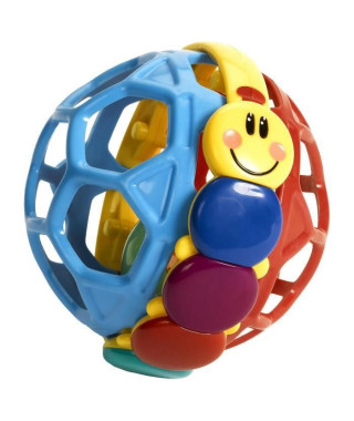 BABY EINSTEIN Balle hochet chenille Bendy Ball - Multi Coloris
