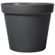 DEROMA Pot de fleur rond Grandé - Ø 58 x H 51,5 cm - 90 L - Gris anthracite