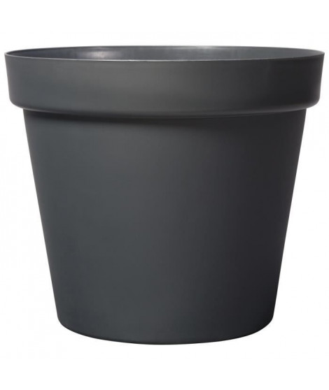 DEROMA Pot de fleur rond Grandé - Ø 58 x H 51,5 cm - 90 L - Gris anthracite