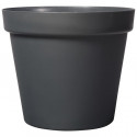 DEROMA Pot de fleur rond Grandé - Ø 58 x H 51,5 cm - 90 L - Gris anthracite