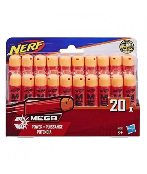 NERF MEGA - Recharges x20 [FLÉCHETTES OFFICIELLES]