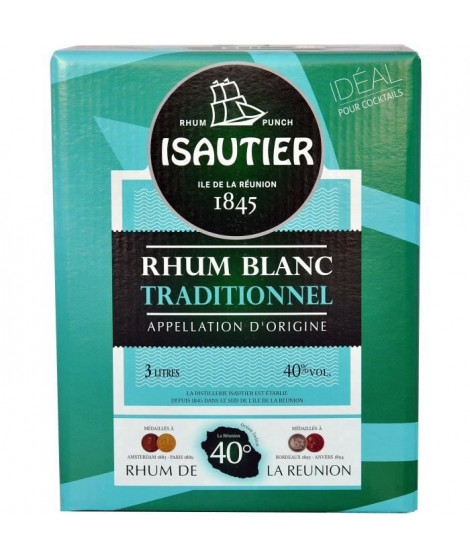 Rhum Blanc 40° Bib 3l Isautier