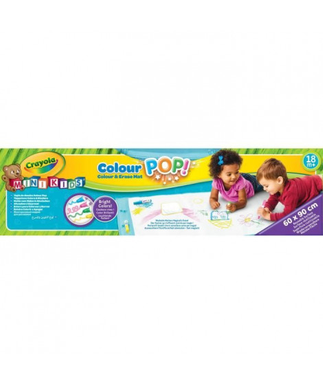 Crayola - Mini Kids - Tapis de Dessins Color Pop! - 18 mois - Coloriage pour enfant et tout petit