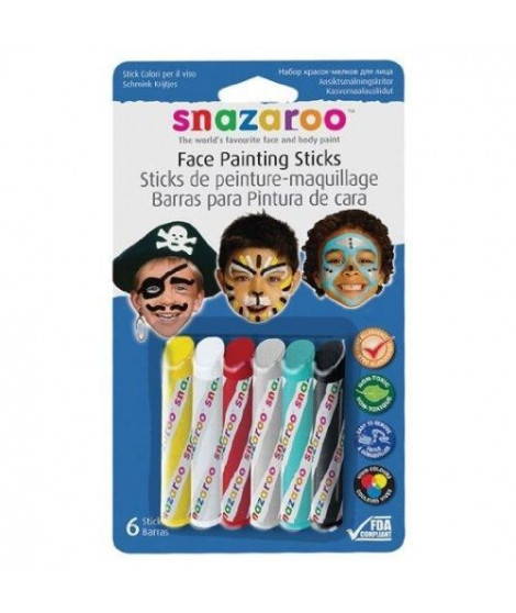 SNAZAROO Sticks peinture pour visage garcons