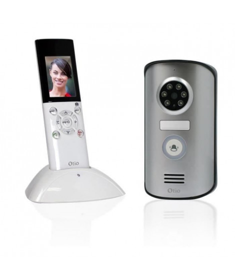 OTIO Visiophone sans fil portatif écran LCD 2,3 pouces avec mémoire interne et a vision nocturne