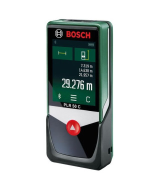 Télémetre laser Bosch PLR 50 C 0603672200 Plage de mesure (max.) 50 m Parametres d'usine Calibré selon Parametres d'usin