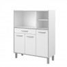 READY Buffet combiné de cuisine L 101cm Blanc