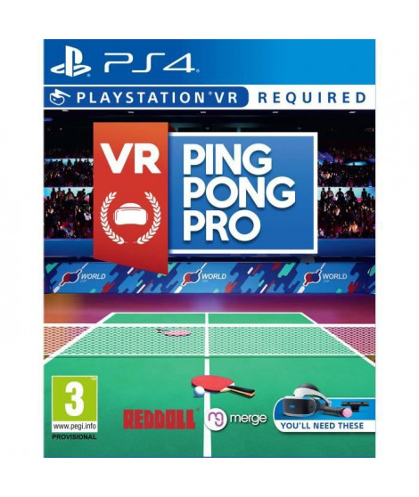 VR Ping Pong Pro Jeu PS4 VR Requis