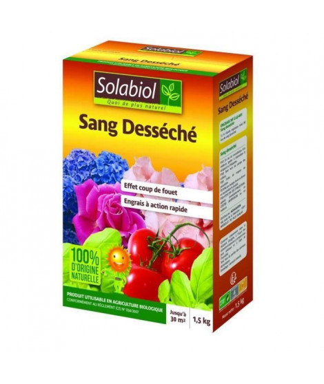 SOLABIOL SOSAN15G10 Sang Desséché - 1,5 Kg