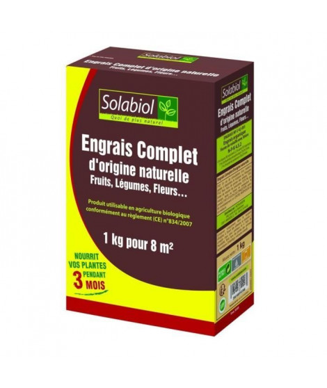 SOLABIOL - Engrais Complet - Etui 1 Kg - UAB