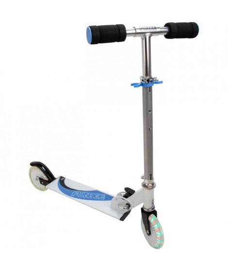 Funbee LED-Patinette 2 roues  bleue LED