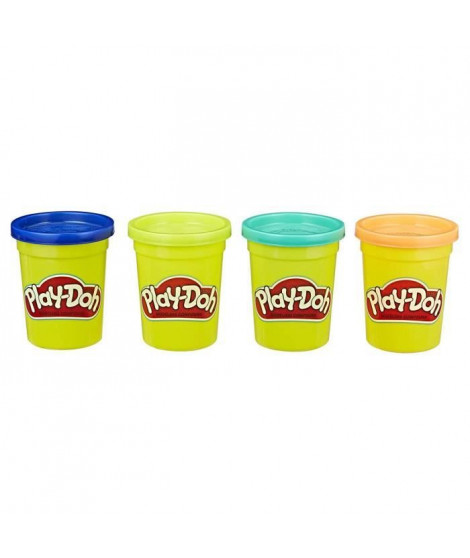 Play-Doh  4 pots de Pâte A Modeler - Couleurs Nature - 112 g chacun