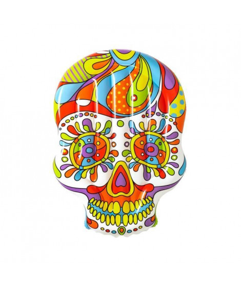 BESTWAY Ile gonflable Crâne Mexicain Fiesta Skull 193 x 141 cm