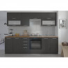 LASSEN Cuisine complete L 260 cm - Décor Gris Matera