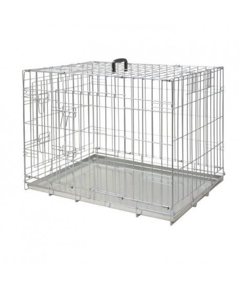 NOBBY Cage métallique zinc - 116x77x86cm - Pour chien
