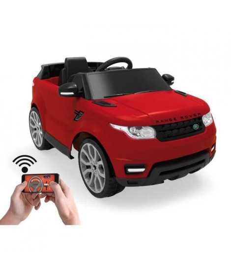 FEBER - Voiture Electrique pour Enfant Range Rover Rouge - Avec télécommandée parentale - Batterie 6V