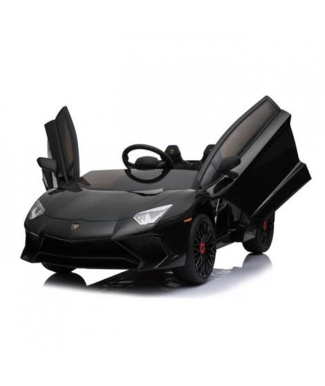 Lamborghini Aventador Noir - 12V - MP3 - Télécommande