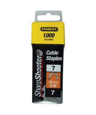 STANLEY 1000 agrafes cavaliers 14mm type 7