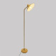 Lampadaire en métal - E27 - 25 W - H. 155 cm - Ocre