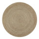 FULL Tapis de salon ou chambre - Jute - Ø 120 cm - Naturel