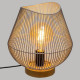 Lampe a poser en métal filaire - E27 - 40 W - H. 28 cm - Gris