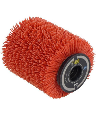 Brosse nylon abrasifs Ø80mm - L 100mm pour décrasser/dégriser/nettoyer