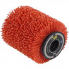 Brosse nylon abrasifs Ø80mm - L 100mm pour décrasser/dégriser/nettoyer