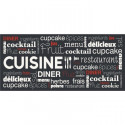 COOK Tapis de cuisine 100% Vinyle - 49,5x109 cm - VIF 23393