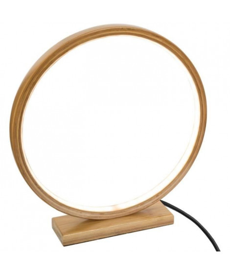 Lampe en bambou - 57 LED - 1,2 W - H. 32 cm - Beige