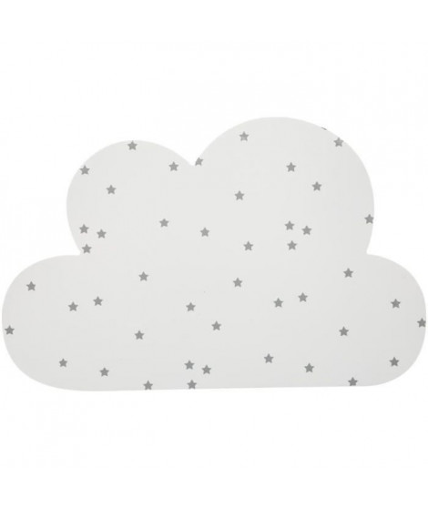 Applique nuage avec timer - H. 19,5 cm - Blanc