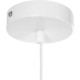 Suspension en métal et bois - E27 - 40 W - H. 23 cm - Blanc