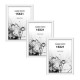 MODENA Lot de 3 cadres photos 15x21 cm Blanc mat