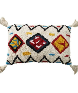 Coussin Berbere Color - 30 x 50 cm - Blanc