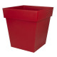 EDA Pot carré Toscane - 50 cm - 87 L - Rouge